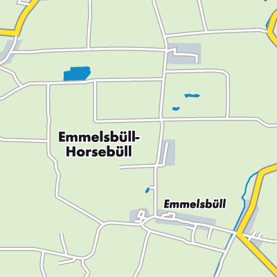 Übersichtsplan Emmelsbüll-Horsbüll