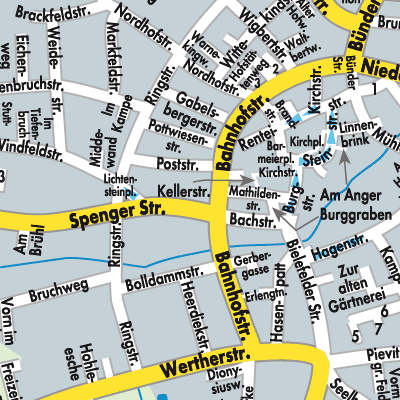 Stadtplan Enger