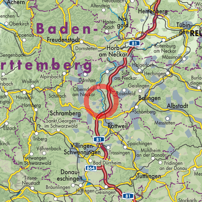 Landkarte Epfendorf