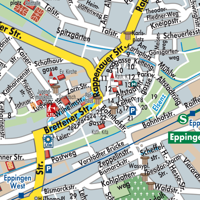 Stadtplan Eppingen