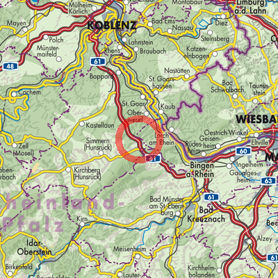 Landkarte Erbach