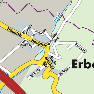 Stadtplan Erbach