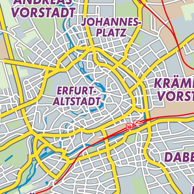 Übersichtsplan Erfurt