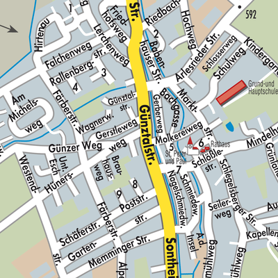 Stadtplan Erkheim