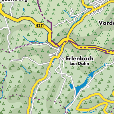 Übersichtsplan Erlenbach bei Dahn