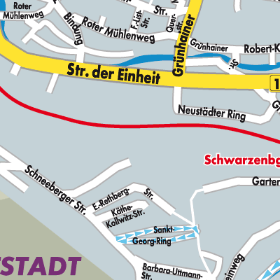 Stadtplan Schwarzenberg/Erzgebirge