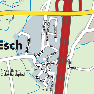 Stadtplan Esch