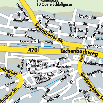 Stadtplan Eschenbach i.d.OPf.