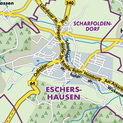 Übersichtsplan Eschershausen