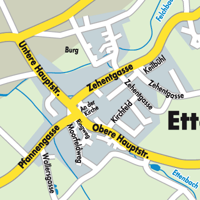 Stadtplan Ettenstatt