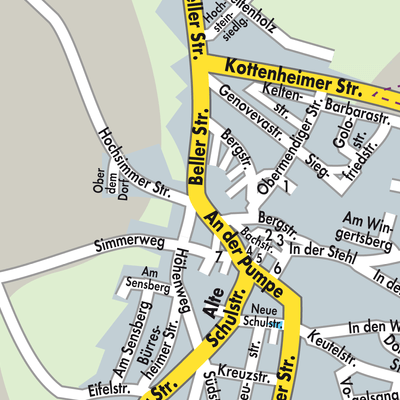Stadtplan Ettringen