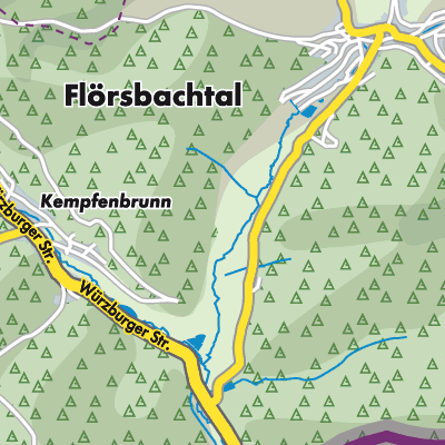 Übersichtsplan Flörsbachtal