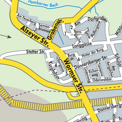 Stadtplan Flomborn