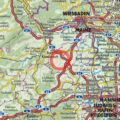 Landkarte Flonheim