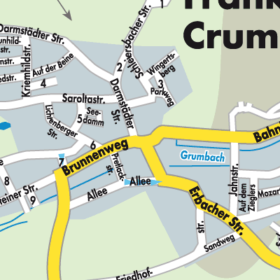 Stadtplan Fränkisch-Crumbach