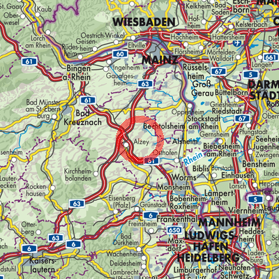 Landkarte Framersheim
