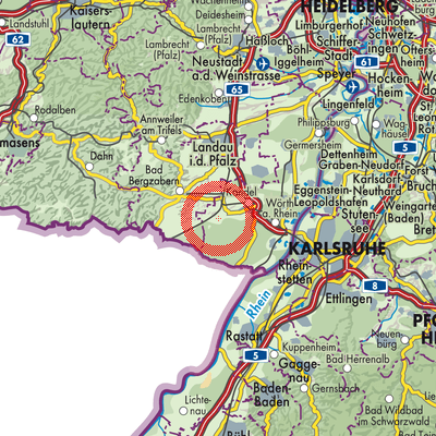 Landkarte Freckenfeld
