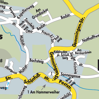 Stadtplan Friedenfels