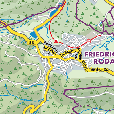 Übersichtsplan Friedrichroda