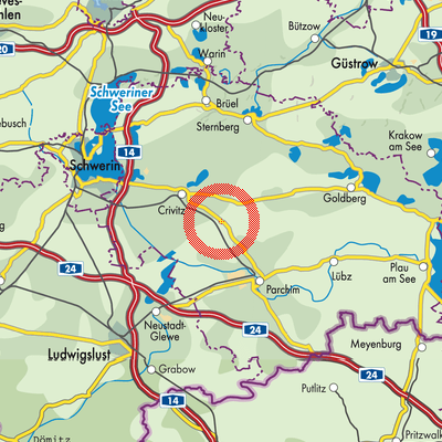 Landkarte Friedrichsruhe