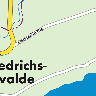 Stadtplan Friedrichswalde