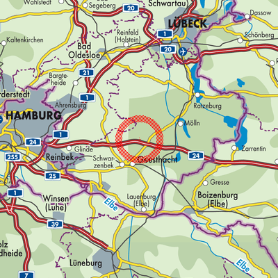 Landkarte Fuhlenhagen