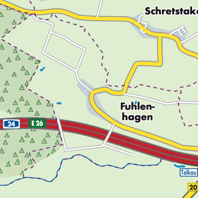 Übersichtsplan Fuhlenhagen