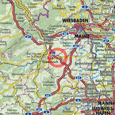 Landkarte Gau-Bickelheim