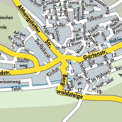 Stadtplan Gechingen