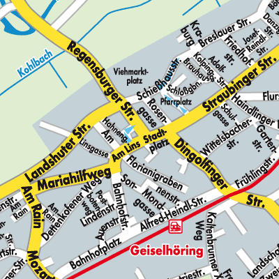 Stadtplan Geiselhöring