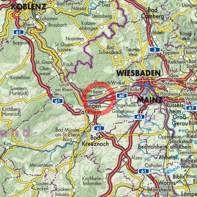 Landkarte Geisenheim
