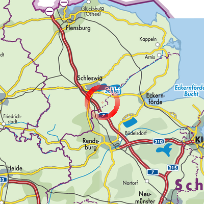 Landkarte Geltorf