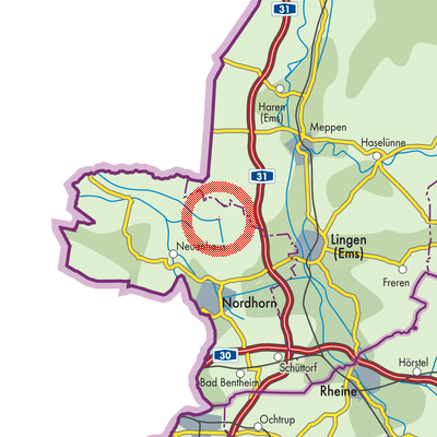 Landkarte Georgsdorf