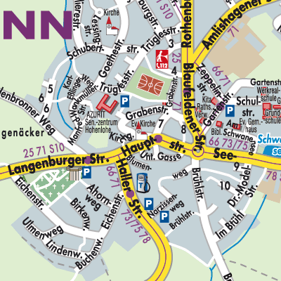 Stadtplan Gerabronn