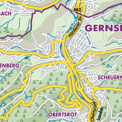 Übersichtsplan Gernsbach