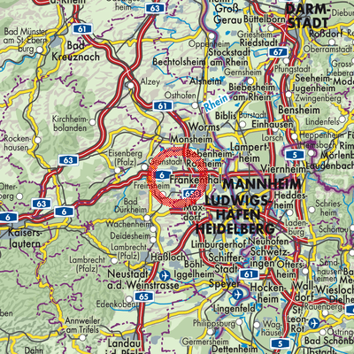 Landkarte Gerolsheim