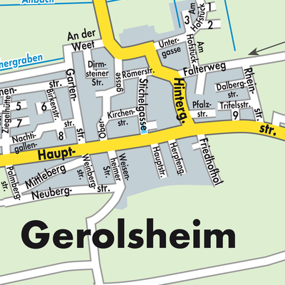 Stadtplan Gerolsheim