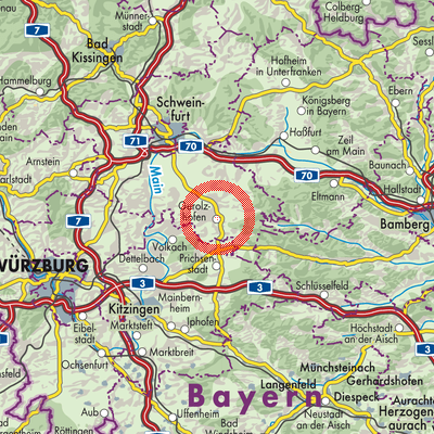 Landkarte Gerolzhofen