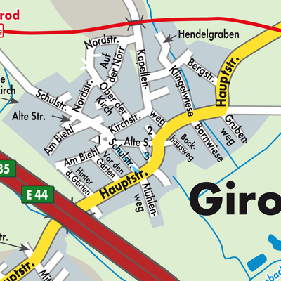 Stadtplan Girod