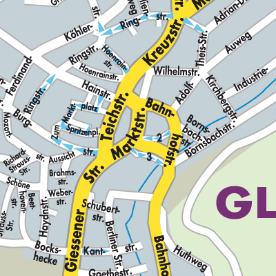 Stadtplan Gladenbach