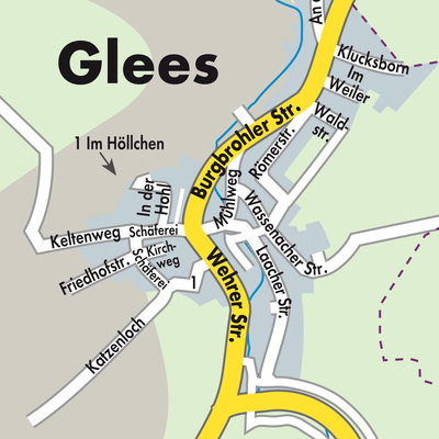Stadtplan Glees