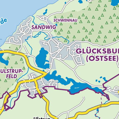 Übersichtsplan Glücksburg