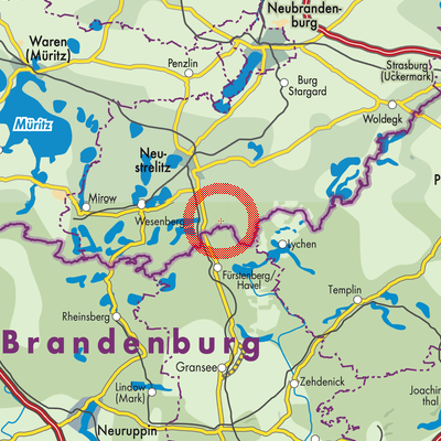 Landkarte Godendorf