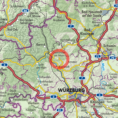 Landkarte Gössenheim