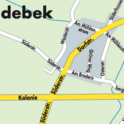 Stadtplan Goldebek