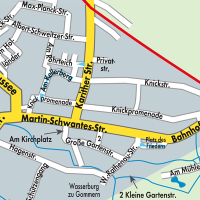 Stadtplan Gommern
