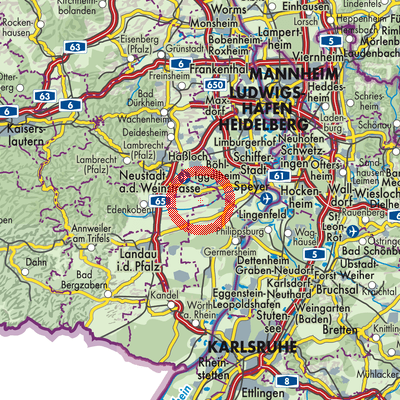 Landkarte Gommersheim