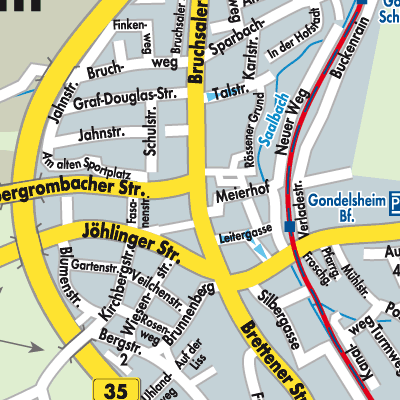 Stadtplan Gondelsheim