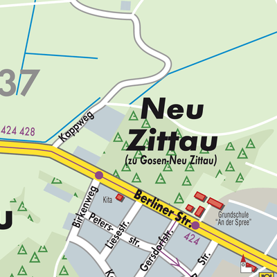 Stadtplan Gosen-Neu Zittau