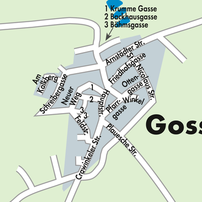 Stadtplan Gossel